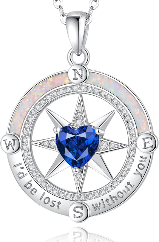 Guiding Elegance: The FANCIME Sterling Silver Compass Necklace Review